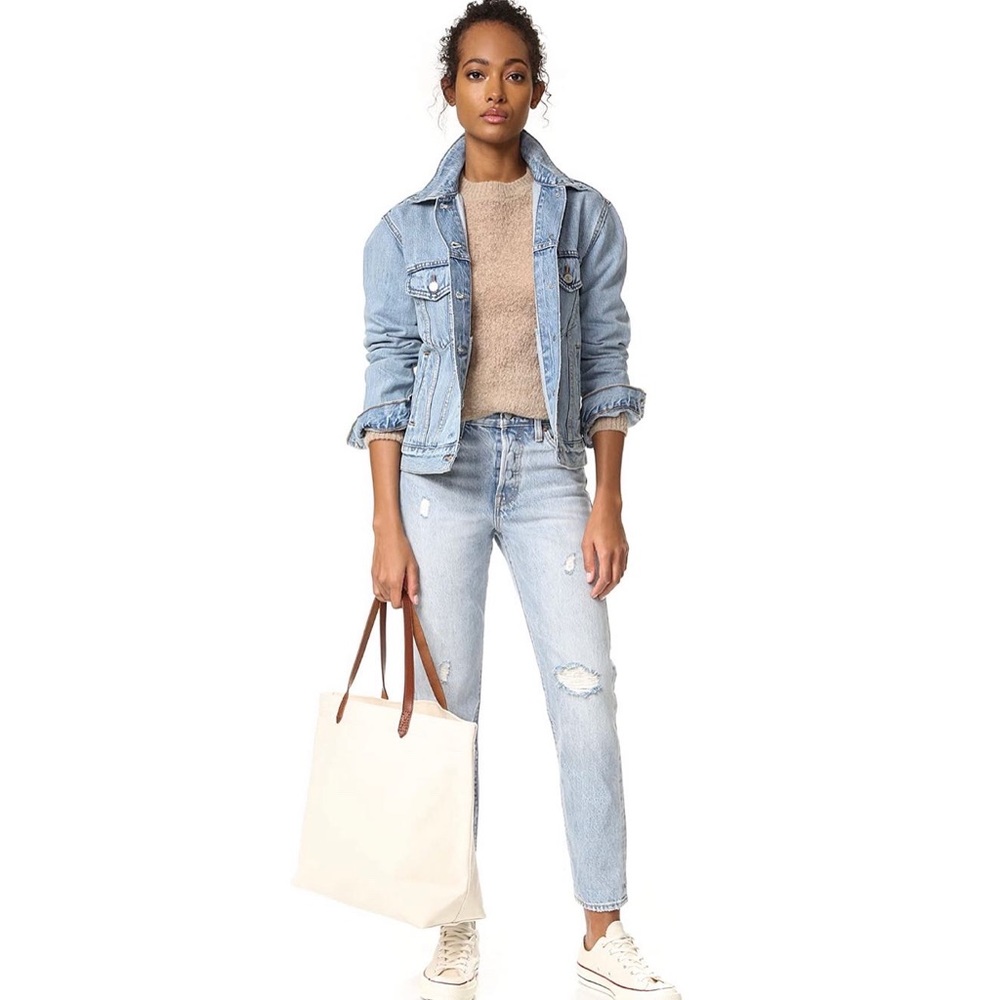 Levi’s Exboyfriend Trucker Denim Jacket size small
